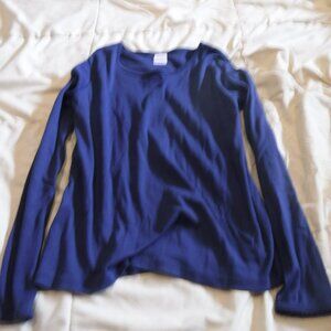 Hanna Andersson Girls Size 150 Blue Long Sleeve Shirt
